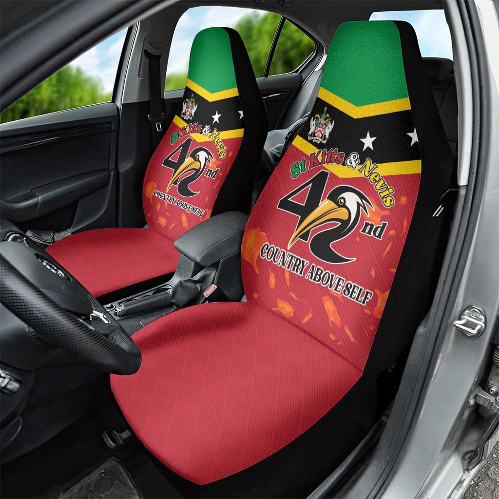 St Kitts and Nevis 42nd Independence Day Car Seat Cover Country Above Self - Wonder Print Shop