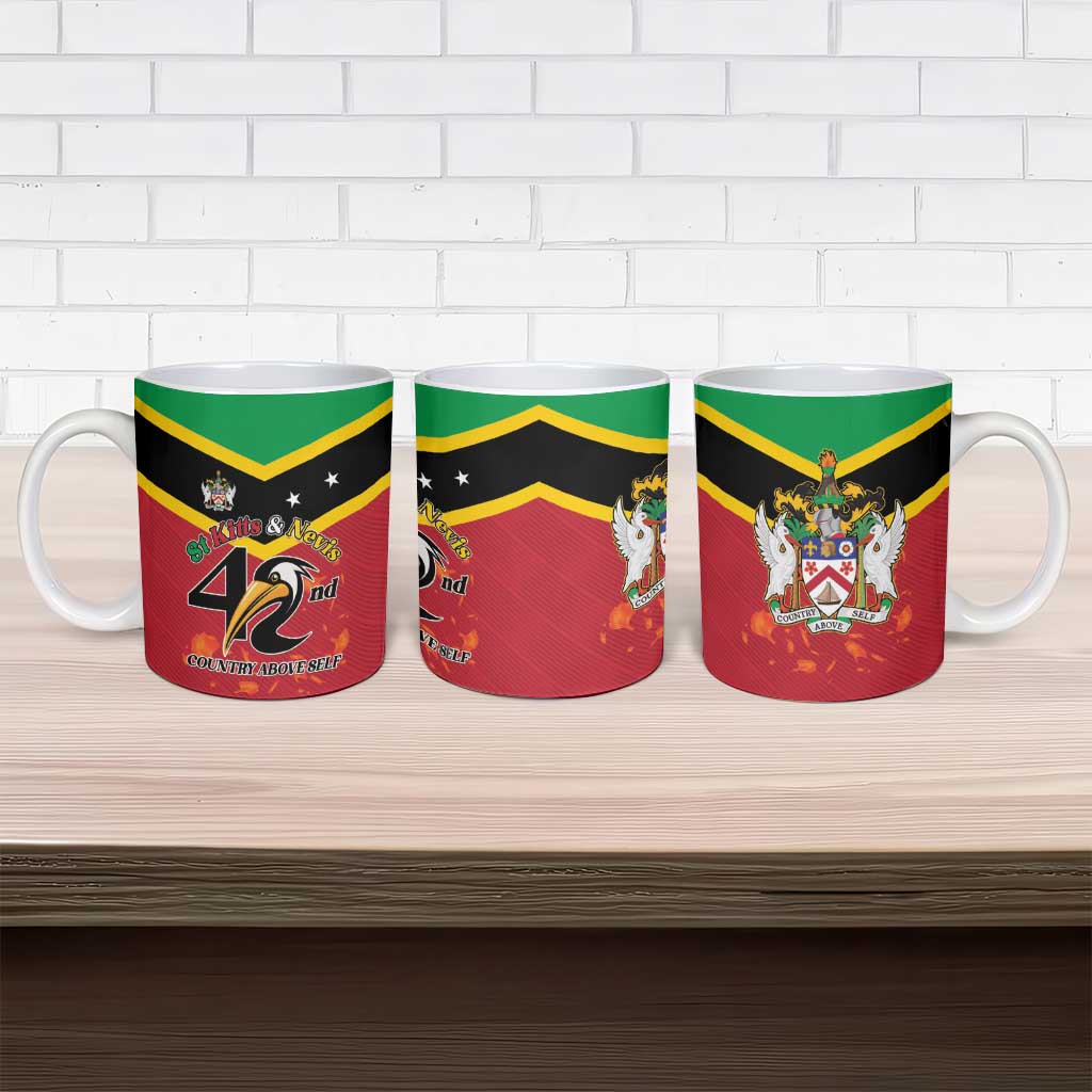 St Kitts and Nevis 42nd Independence Day Ceramic Mug Country Above Self - Wonder Print Shop