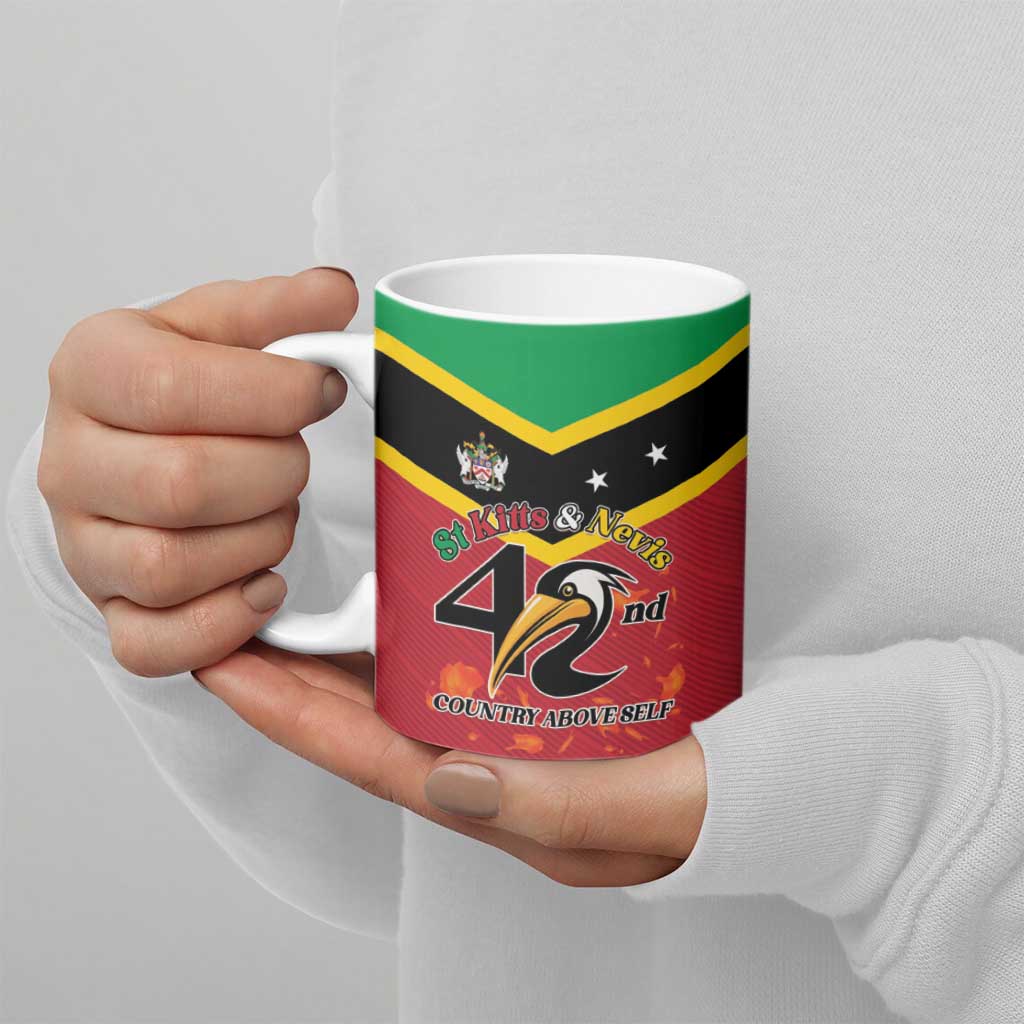 St Kitts and Nevis 42nd Independence Day Ceramic Mug Country Above Self - Wonder Print Shop