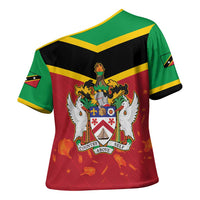 St Kitts and Nevis 42nd Independence Day Cross Shoulder Shirt Country Above Self LT01