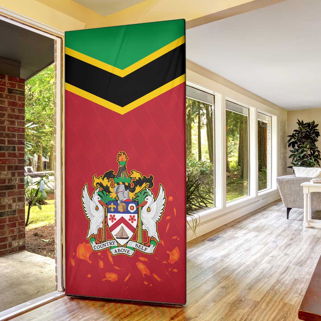 St Kitts and Nevis 42nd Independence Day Door Cover Country Above Self - Wonder Print Shop