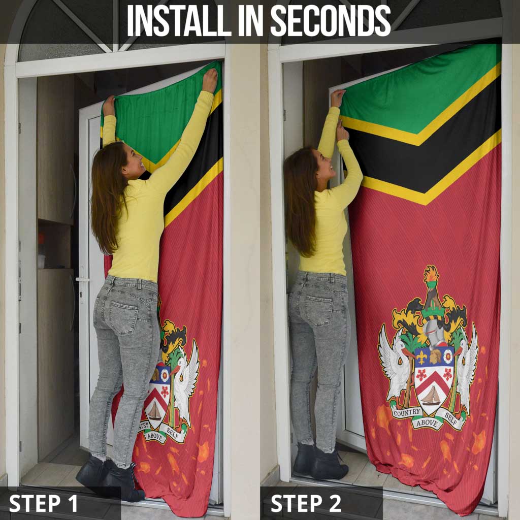 St Kitts and Nevis 42nd Independence Day Door Cover Country Above Self - Wonder Print Shop