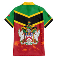 St Kitts and Nevis 42nd Independence Day Family Matching Long Sleeve Bodycon Dress and Hawaiian Shirt Country Above Self LT01