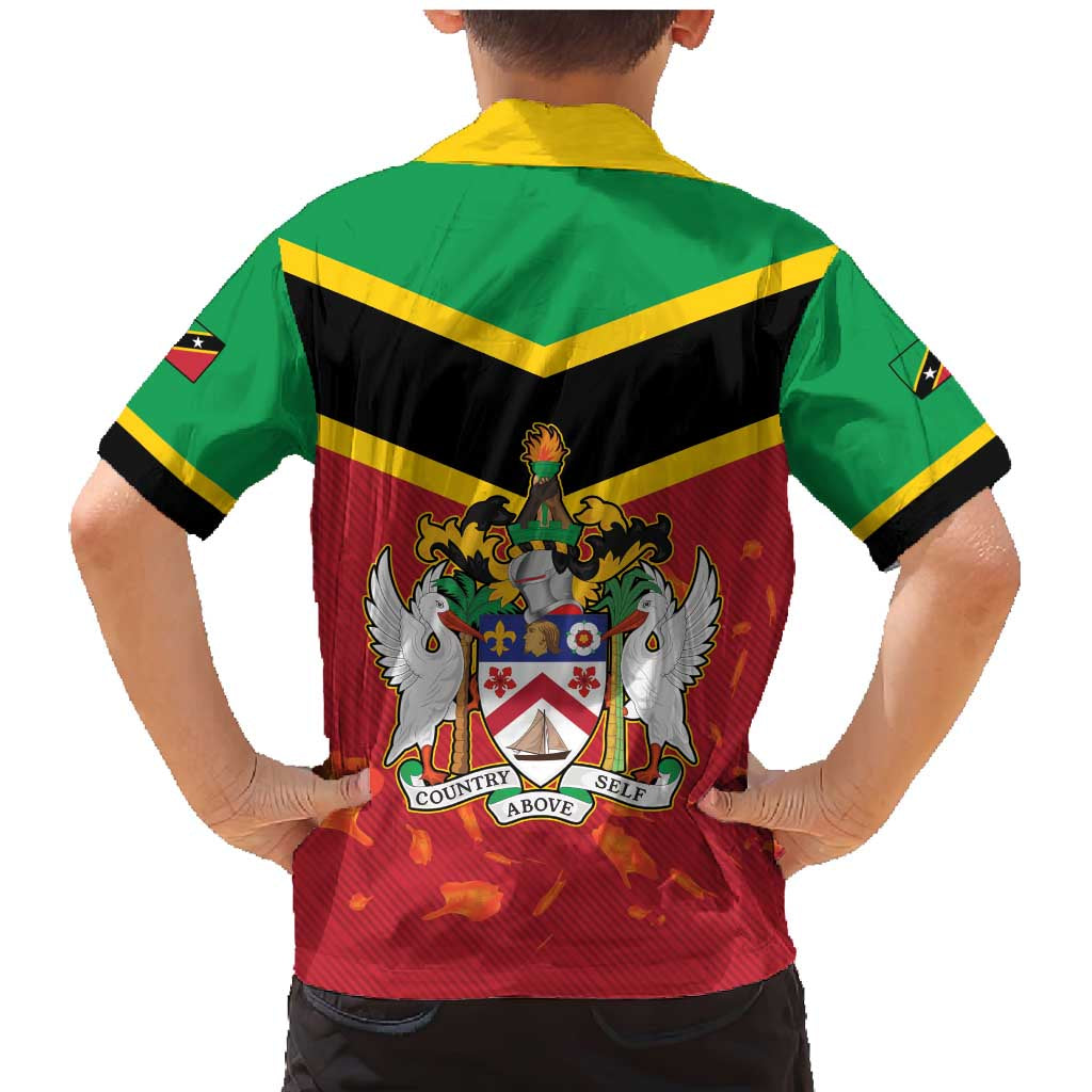 St Kitts and Nevis 42nd Independence Day Family Matching Mermaid Dress and Hawaiian Shirt Country Above Self LT01