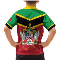 St Kitts and Nevis 42nd Independence Day Family Matching Mermaid Dress and Hawaiian Shirt Country Above Self LT01