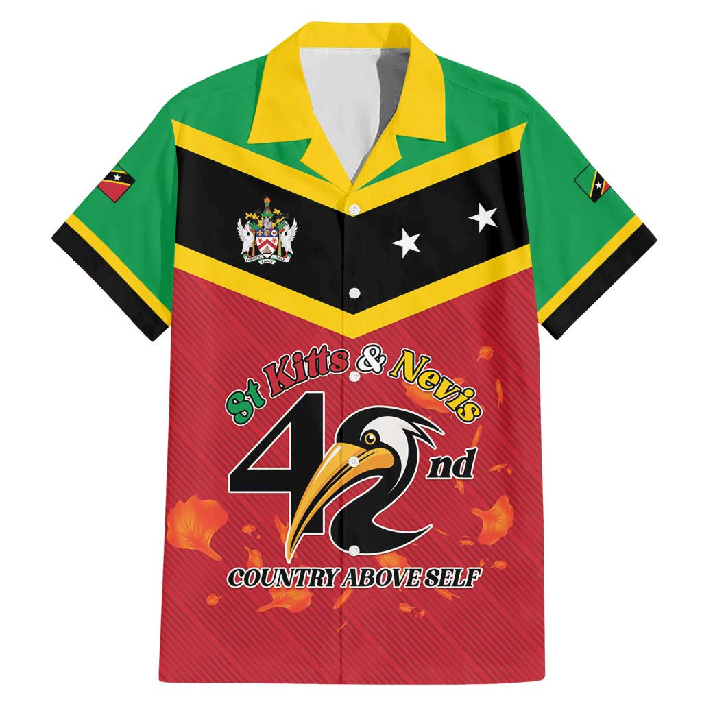 St Kitts and Nevis 42nd Independence Day Family Matching Mermaid Dress and Hawaiian Shirt Country Above Self LT01