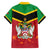 St Kitts and Nevis 42nd Independence Day Family Matching Off The Shoulder Long Sleeve Dress and Hawaiian Shirt Country Above Self LT01