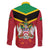 St Kitts and Nevis 42nd Independence Day Family Matching Off The Shoulder Long Sleeve Dress and Hawaiian Shirt Country Above Self LT01