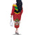 St Kitts and Nevis 42nd Independence Day Family Matching Off The Shoulder Long Sleeve Dress and Hawaiian Shirt Country Above Self LT01