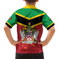St Kitts and Nevis 42nd Independence Day Family Matching Puletasi and Hawaiian Shirt Country Above Self LT01