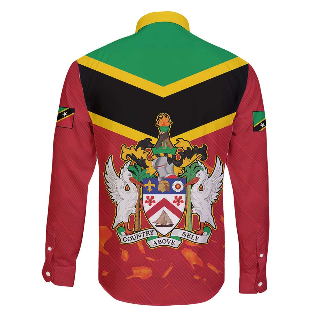 St Kitts and Nevis 42nd Independence Day Family Matching Short Sleeve Bodycon Dress and Hawaiian Shirt Country Above Self LT01