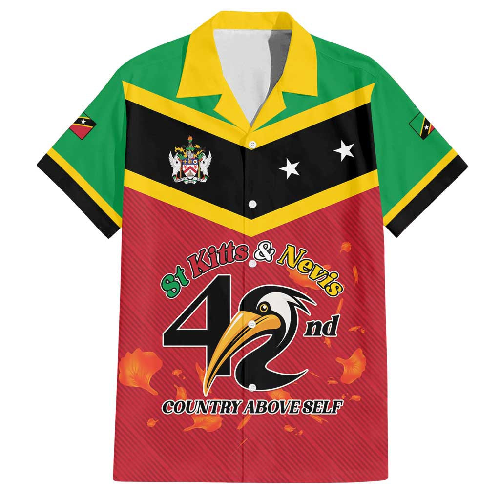 St Kitts and Nevis 42nd Independence Day Family Matching Tank Maxi Dress and Hawaiian Shirt Country Above Self LT01