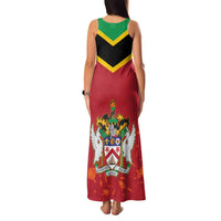 St Kitts and Nevis 42nd Independence Day Family Matching Tank Maxi Dress and Hawaiian Shirt Country Above Self LT01