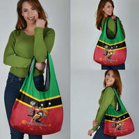 St Kitts and Nevis 42nd Independence Day Grocery Bag Country Above Self - Wonder Print Shop