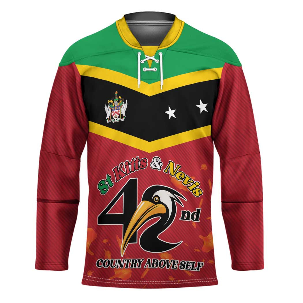 St Kitts and Nevis 42nd Independence Day Hockey Jersey Country Above Self LT01