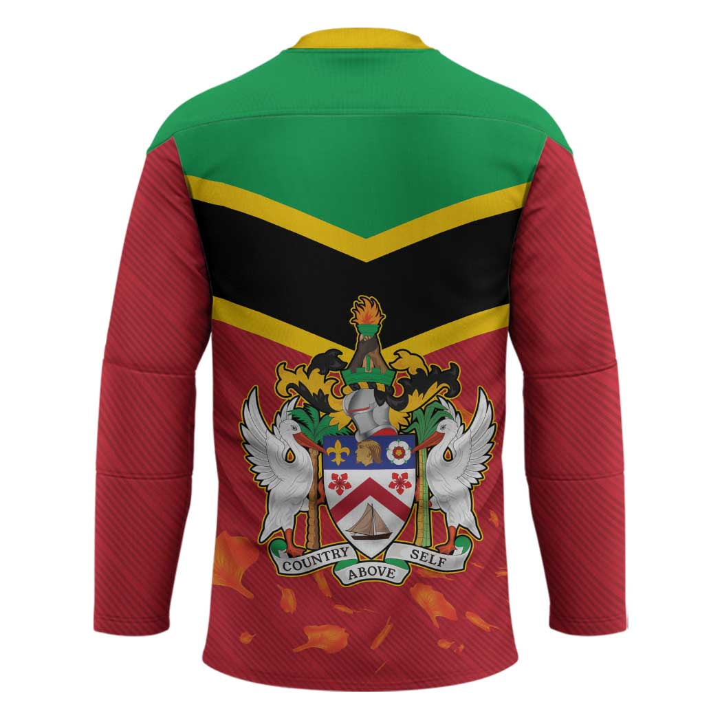 St Kitts and Nevis 42nd Independence Day Hockey Jersey Country Above Self LT01