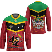 St Kitts and Nevis 42nd Independence Day Hockey Jersey Country Above Self LT01