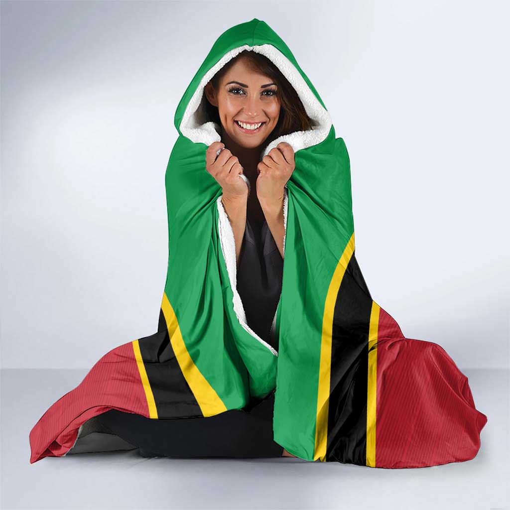 St Kitts and Nevis 42nd Independence Day Hooded Blanket Country Above Self - Wonder Print Shop