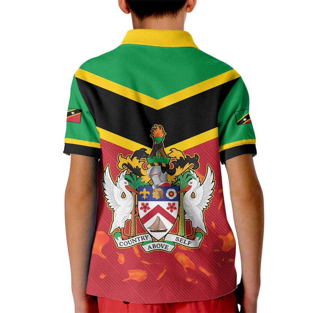 St Kitts and Nevis 42nd Independence Day Kid Polo Shirt Country Above Self LT01