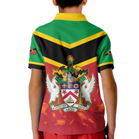 St Kitts and Nevis 42nd Independence Day Kid Polo Shirt Country Above Self LT01