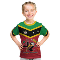 St Kitts and Nevis 42nd Independence Day Kid T Shirt Country Above Self LT01