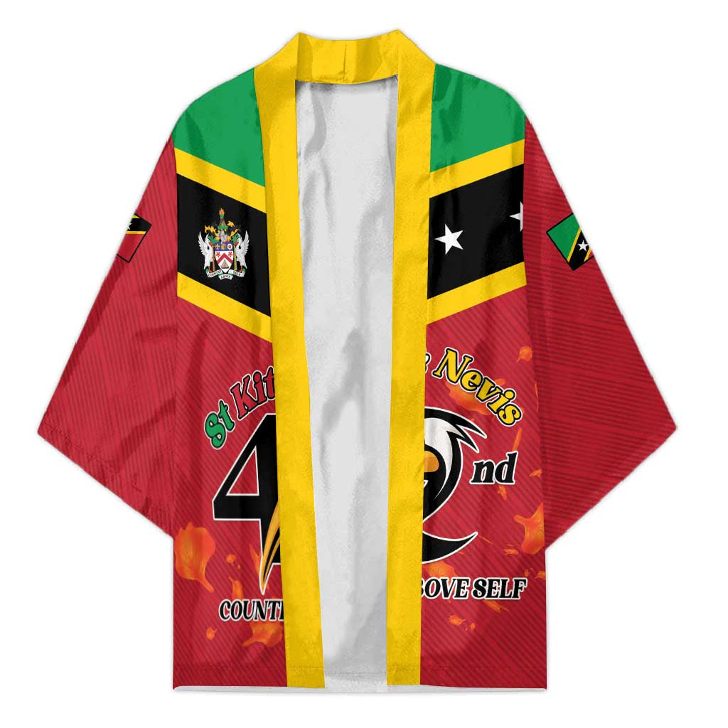 St Kitts and Nevis 42nd Independence Day Kimono Country Above Self LT01