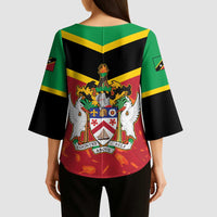 St Kitts and Nevis 42nd Independence Day Kimono Sleeve Blouse Country Above Self LT01