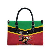 St Kitts and Nevis 42nd Independence Day Leather Bag Country Above Self - Wonder Print Shop
