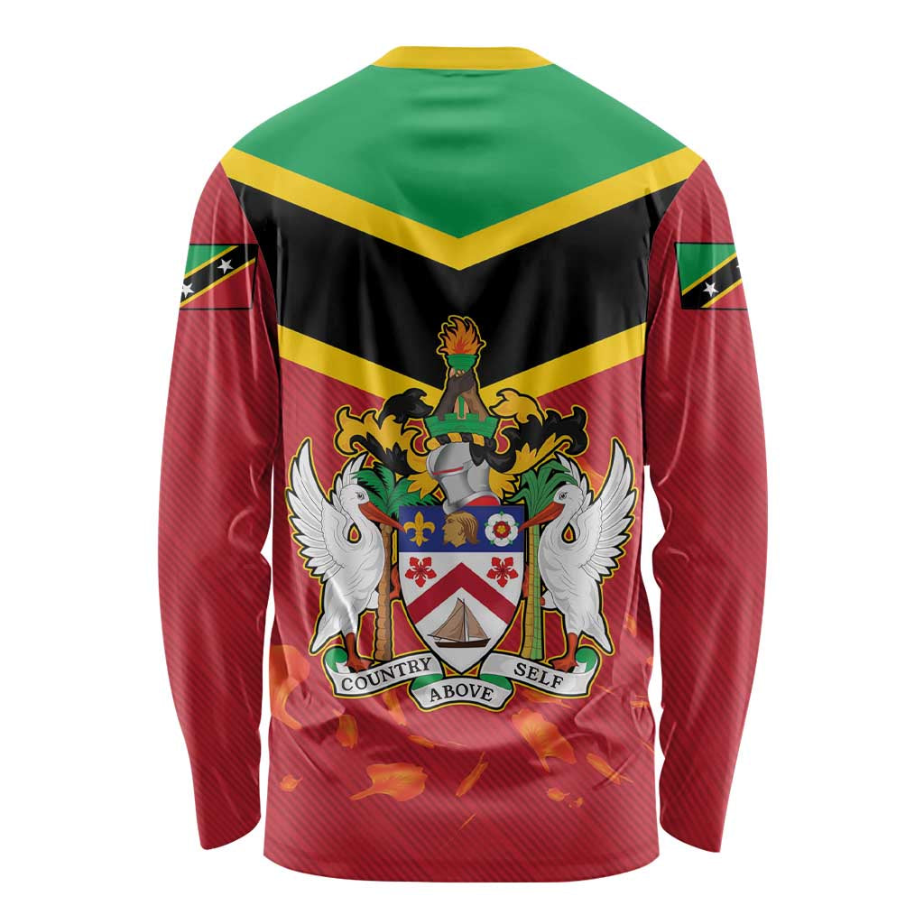 St Kitts and Nevis 42nd Independence Day Long Sleeve Shirt Country Above Self LT01