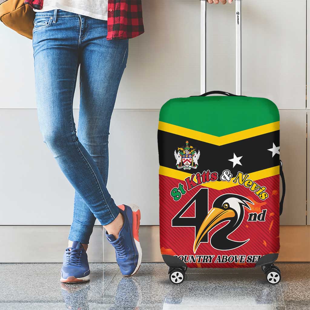 St Kitts and Nevis 42nd Independence Day Luggage Cover Country Above Self - Wonder Print Shop