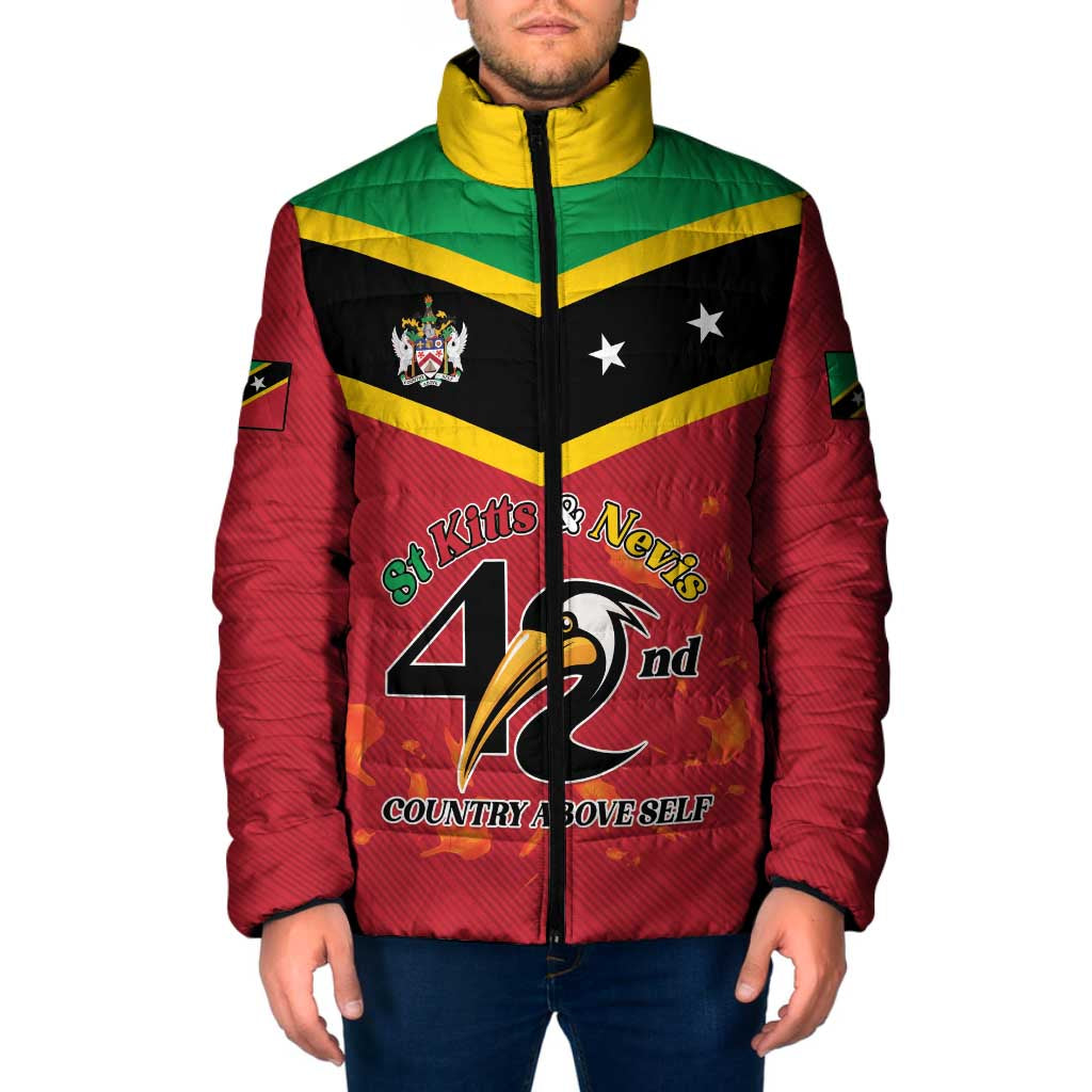 St Kitts and Nevis 42nd Independence Day Padded Jacket Country Above Self LT01
