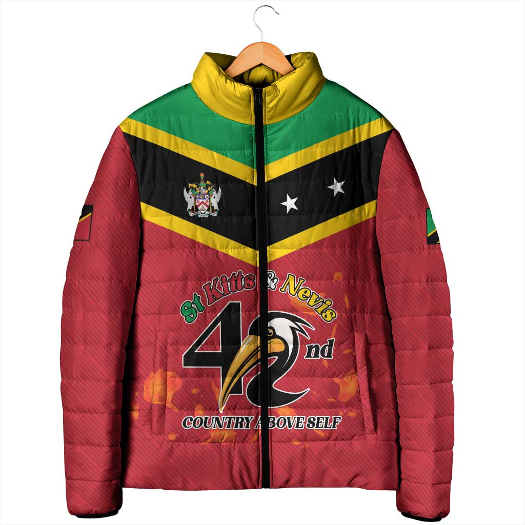St Kitts and Nevis 42nd Independence Day Padded Jacket Country Above Self LT01