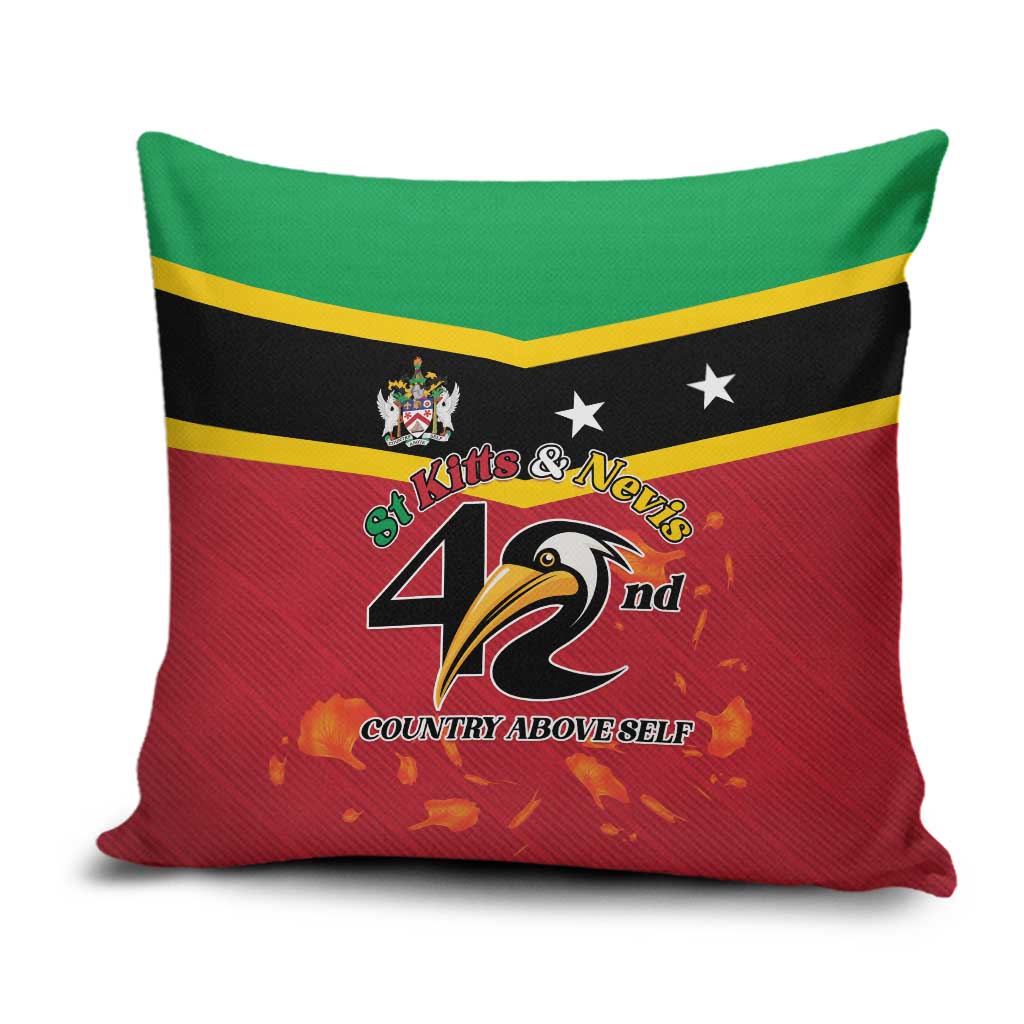 St Kitts and Nevis 42nd Independence Day Pillow Cover Country Above Self - Wonder Print Shop
