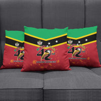 St Kitts and Nevis 42nd Independence Day Pillow Cover Country Above Self - Wonder Print Shop