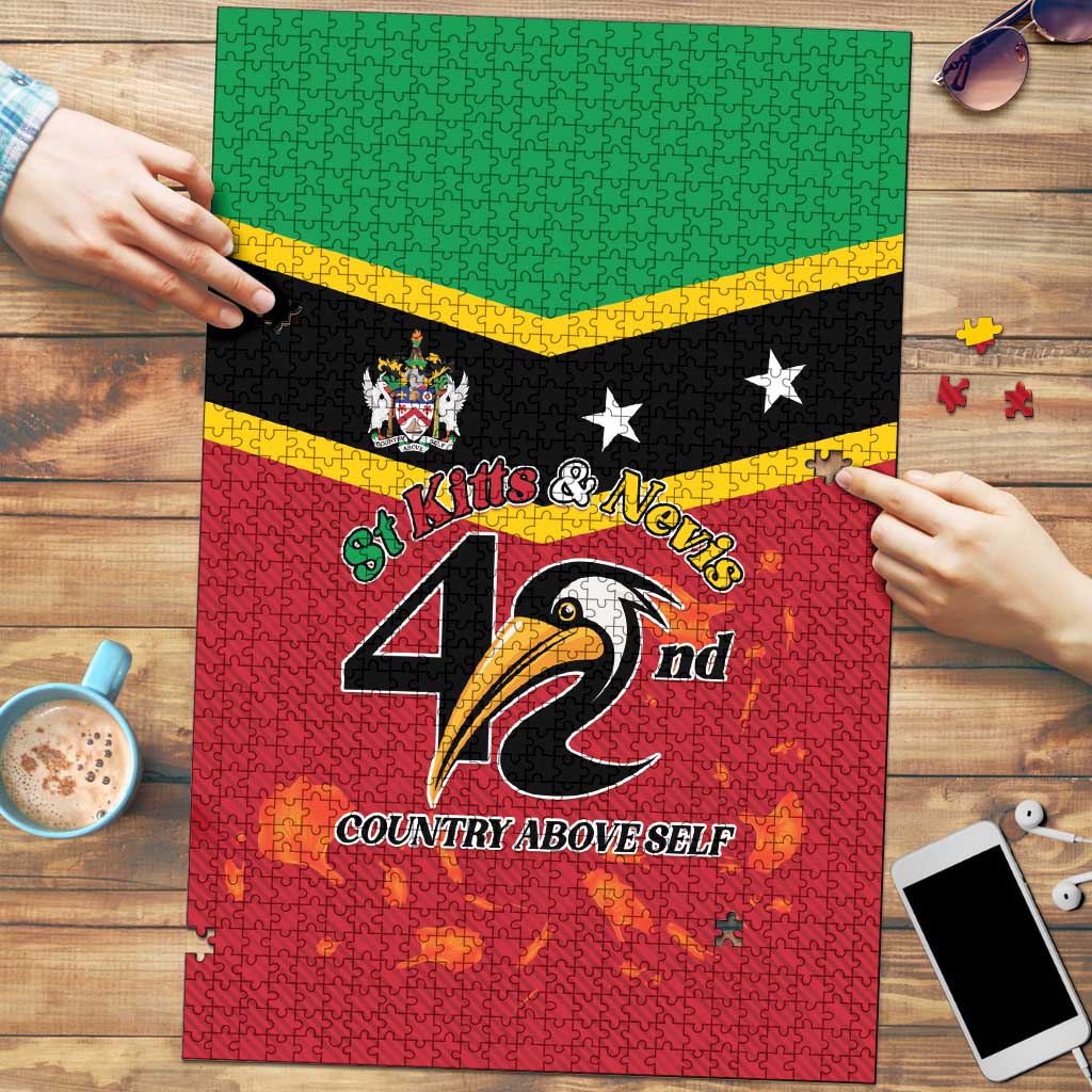 St Kitts and Nevis 42nd Independence Day Puzzle Country Above Self - Wonder Print Shop