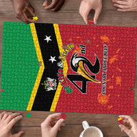 St Kitts and Nevis 42nd Independence Day Puzzle Country Above Self - Wonder Print Shop
