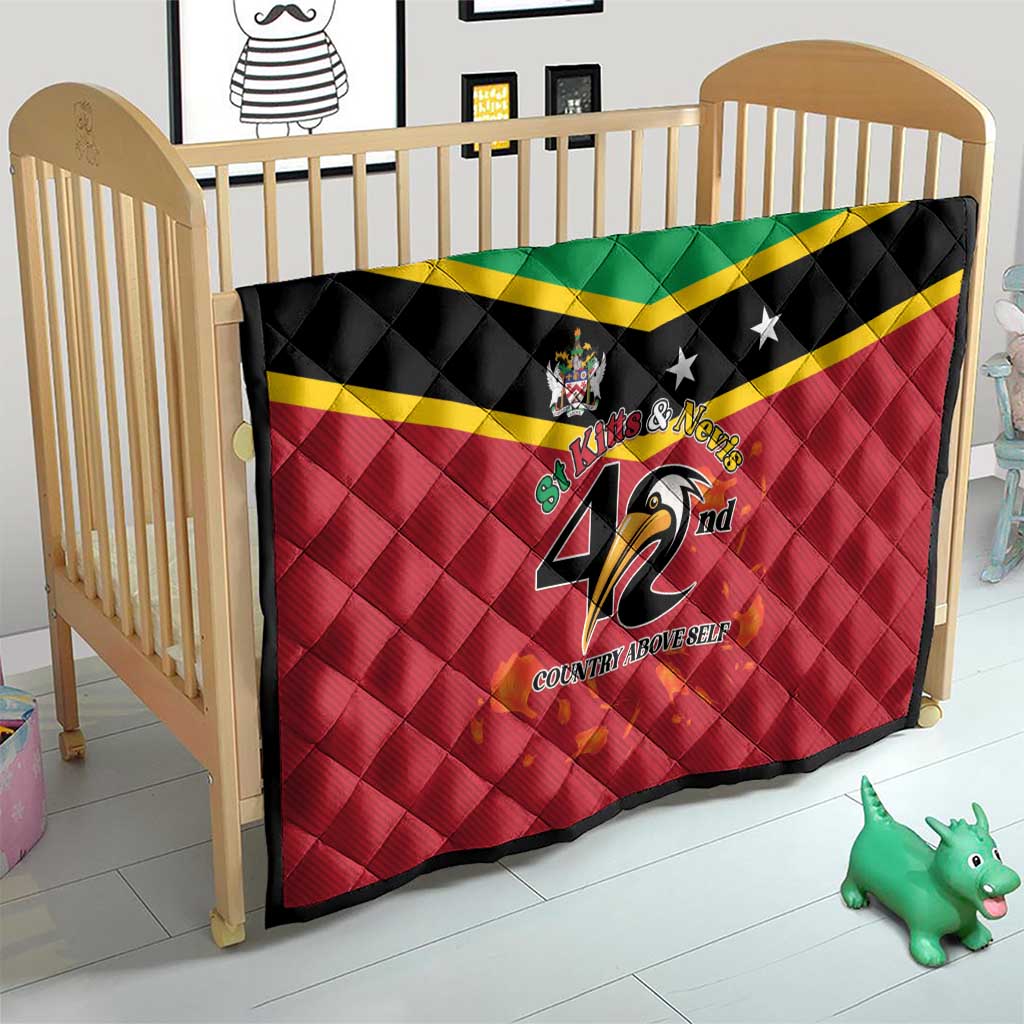St Kitts and Nevis 42nd Independence Day Quilt Country Above Self - Wonder Print Shop