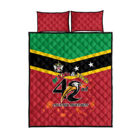 St Kitts and Nevis 42nd Independence Day Quilt Bed Set Country Above Self - Wonder Print Shop