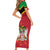 St Kitts and Nevis 42nd Independence Day Short Sleeve Bodycon Dress Country Above Self LT01