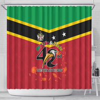 St Kitts and Nevis 42nd Independence Day Shower Curtain Country Above Self - Wonder Print Shop