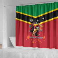 St Kitts and Nevis 42nd Independence Day Shower Curtain Country Above Self - Wonder Print Shop