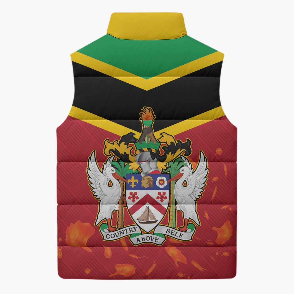 St Kitts and Nevis 42nd Independence Day Sleeveless Puffer Jacket Country Above Self LT01