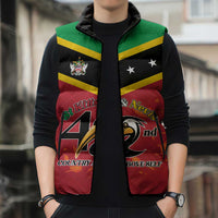 St Kitts and Nevis 42nd Independence Day Sleeveless Puffer Jacket Country Above Self LT01