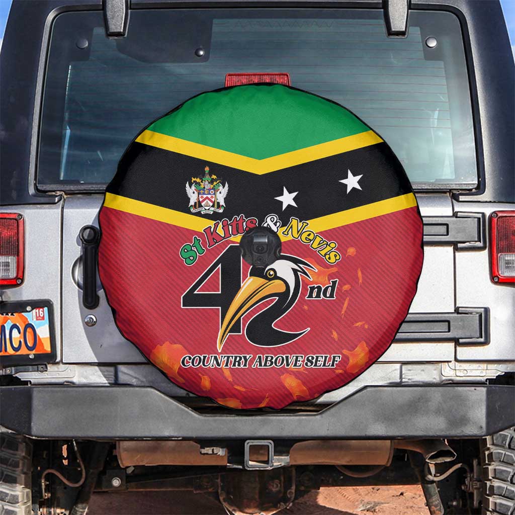 St Kitts and Nevis 42nd Independence Day Spare Tire Cover Country Above Self - Wonder Print Shop