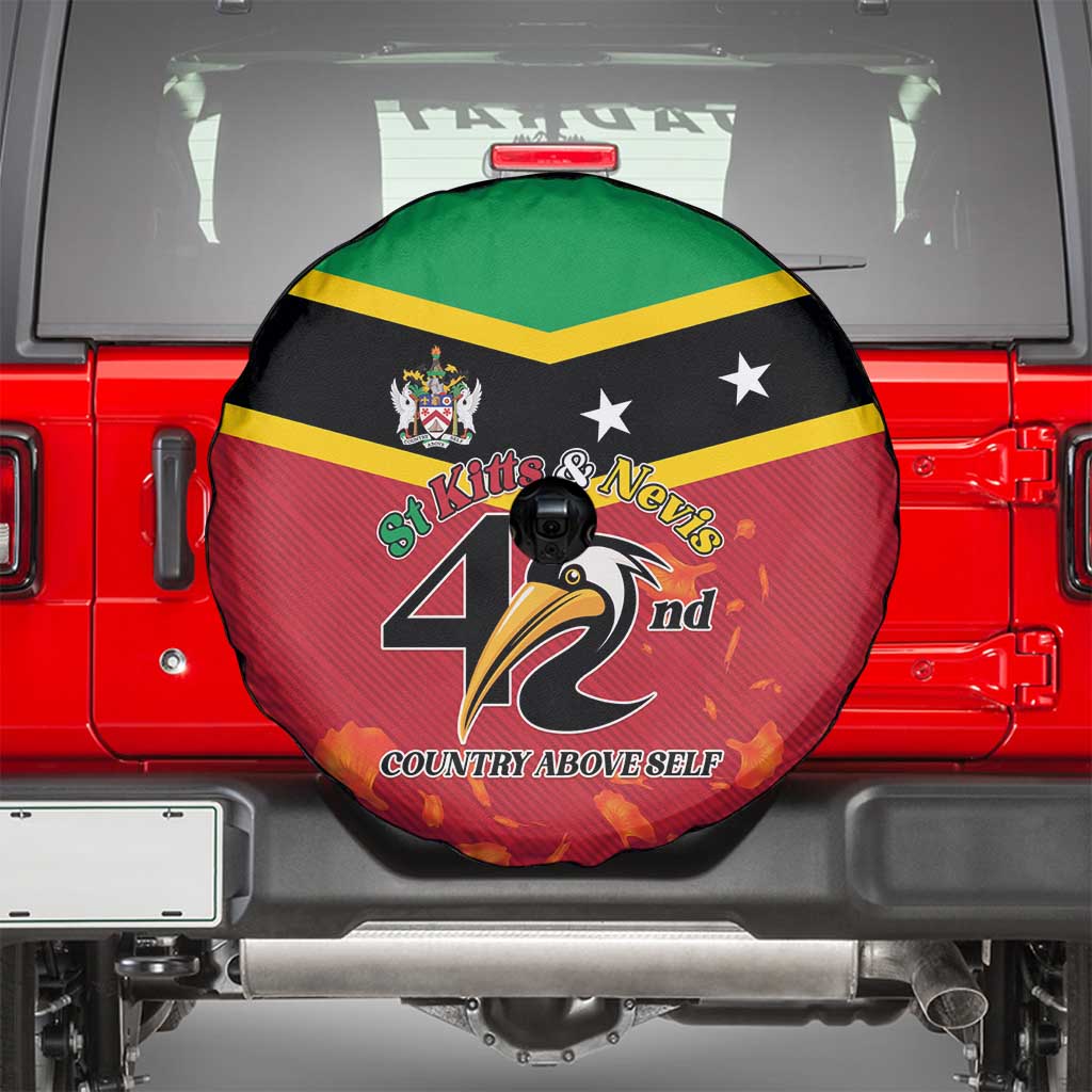 St Kitts and Nevis 42nd Independence Day Spare Tire Cover Country Above Self - Wonder Print Shop