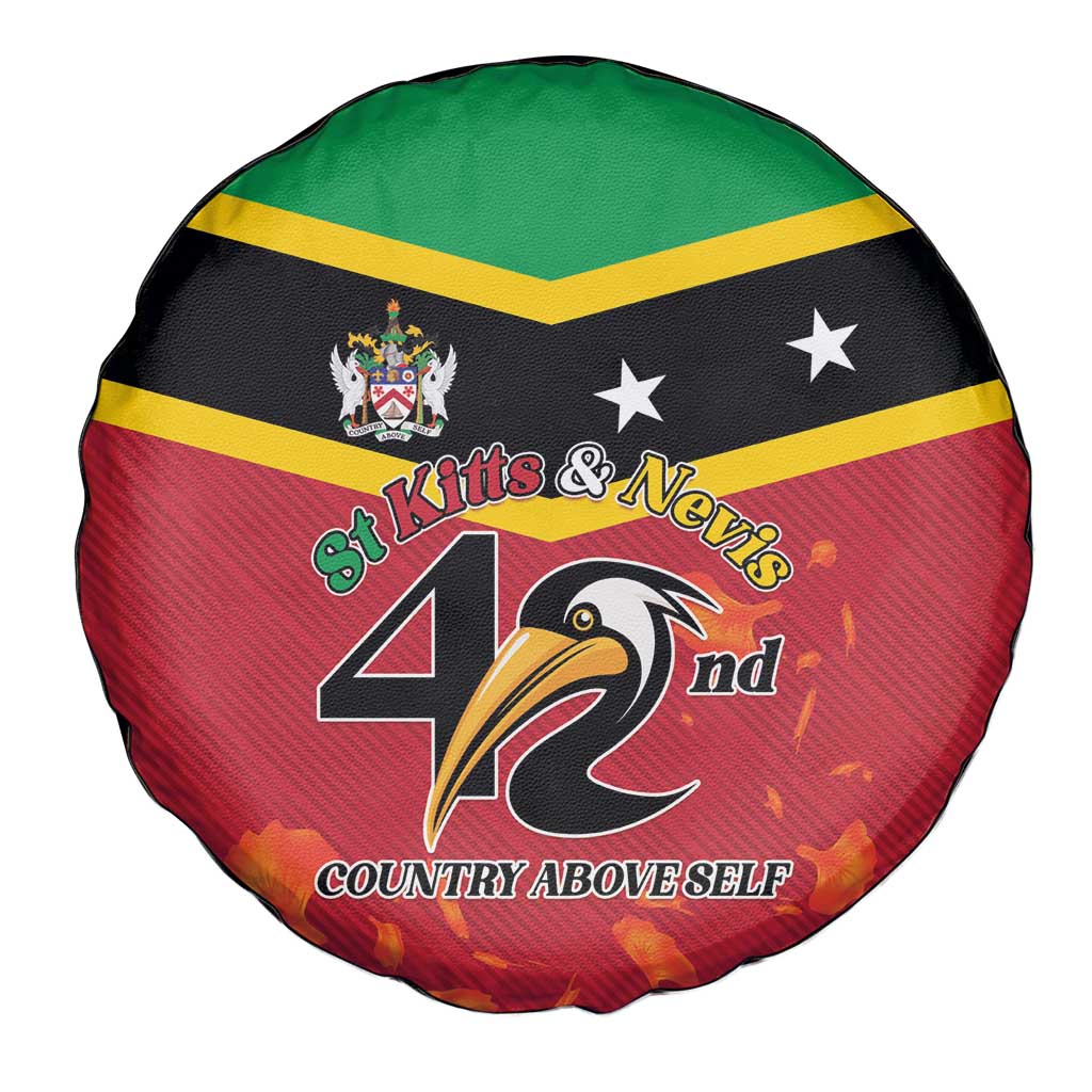 St Kitts and Nevis 42nd Independence Day Spare Tire Cover Country Above Self - Wonder Print Shop
