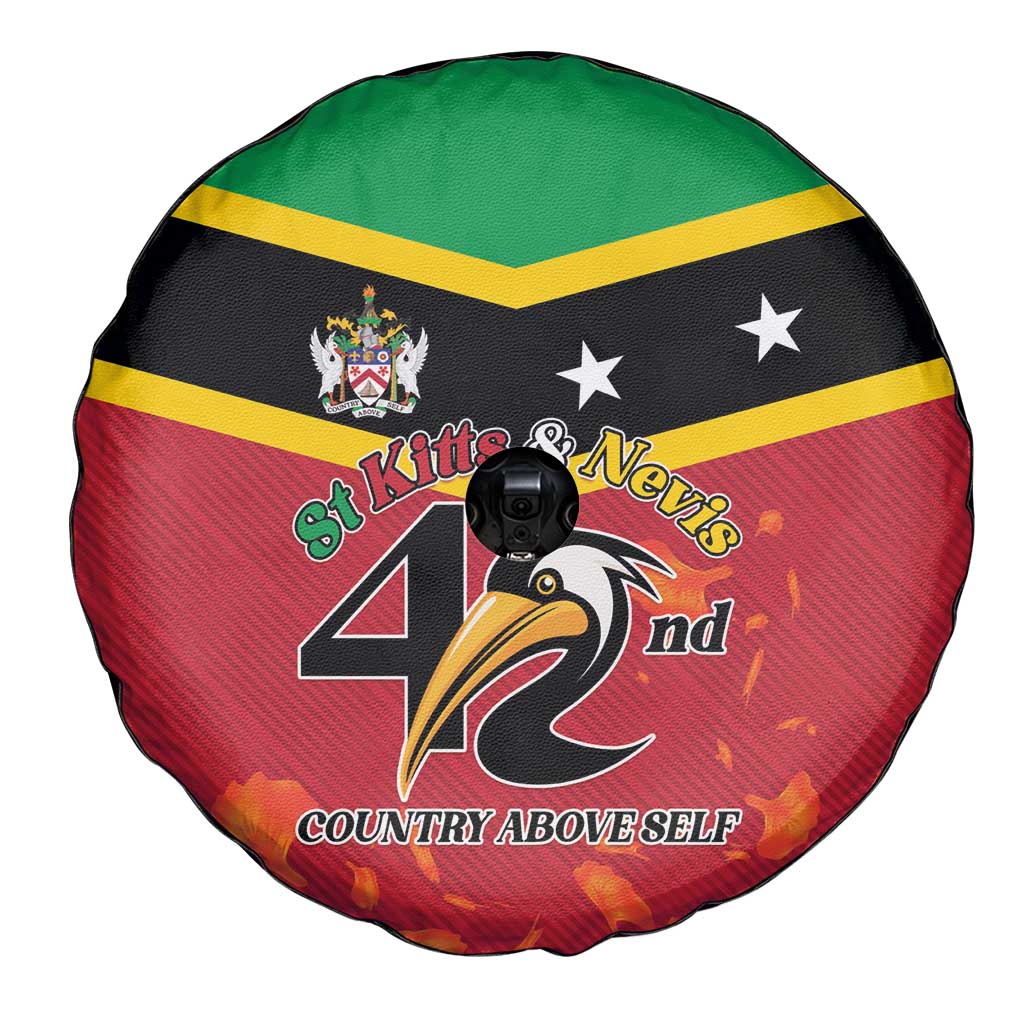 St Kitts and Nevis 42nd Independence Day Spare Tire Cover Country Above Self - Wonder Print Shop