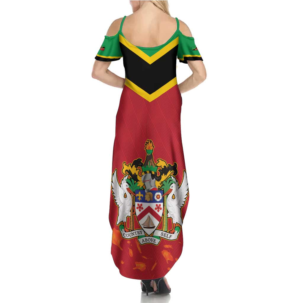 St Kitts and Nevis 42nd Independence Day Summer Maxi Dress Country Above Self LT01