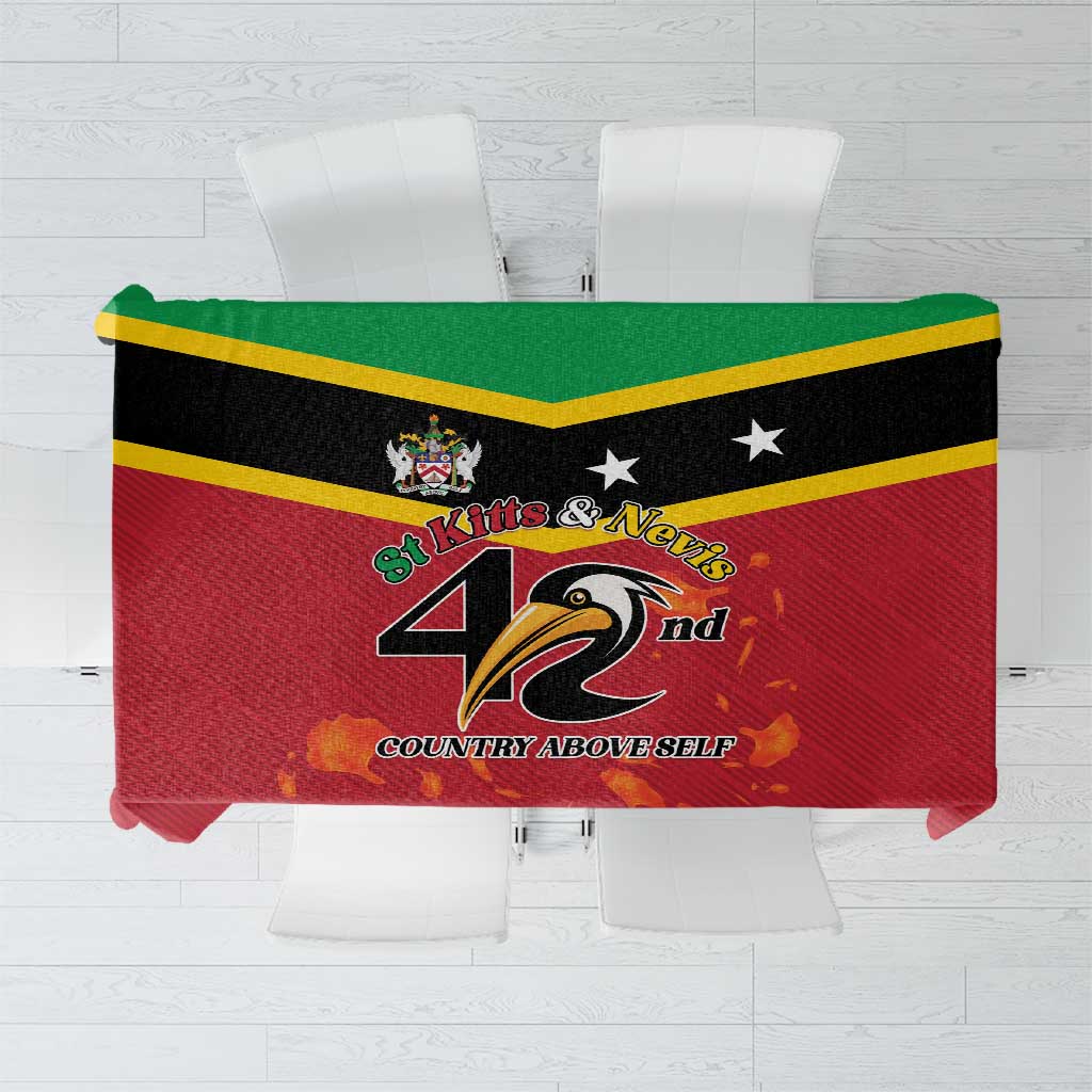 St Kitts and Nevis 42nd Independence Day Tablecloth Country Above Self - Wonder Print Shop