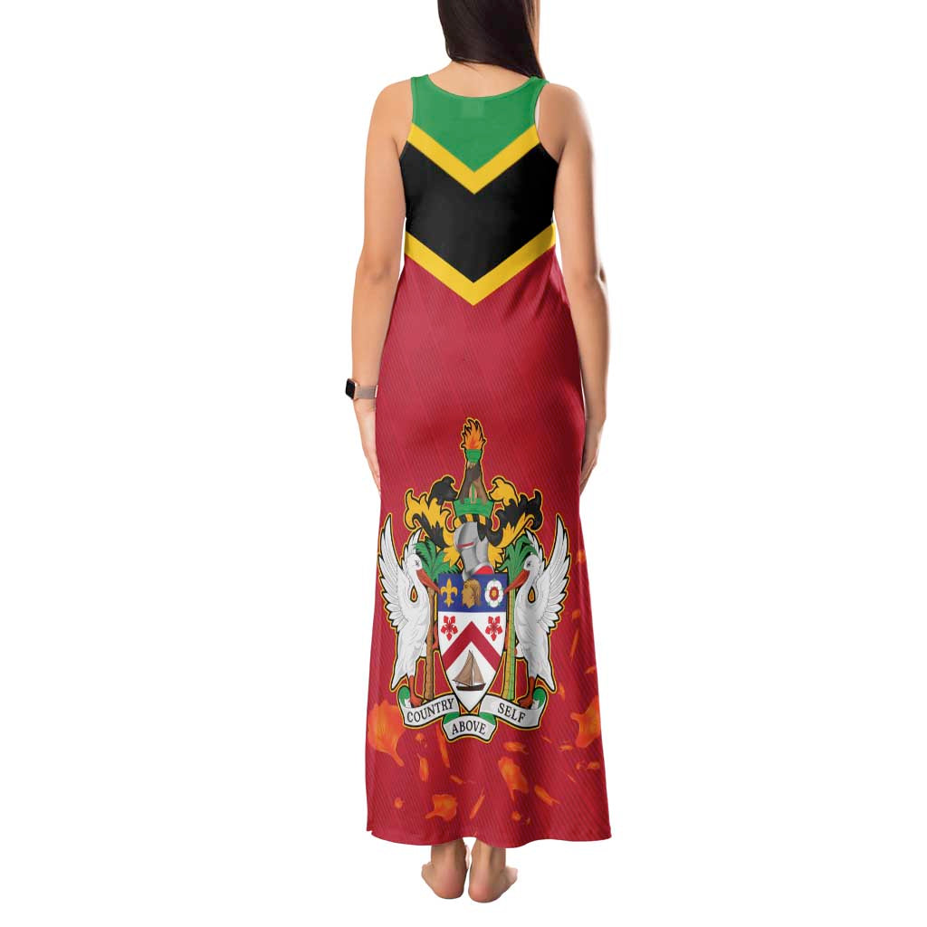 St Kitts and Nevis 42nd Independence Day Tank Maxi Dress Country Above Self LT01